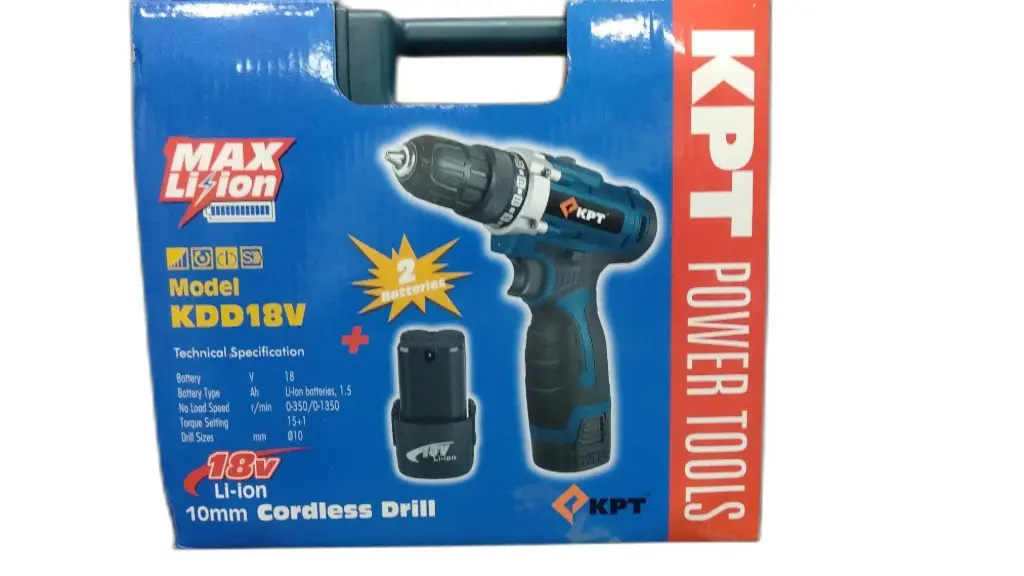 18 V CORDLESS DRILL DRIVER