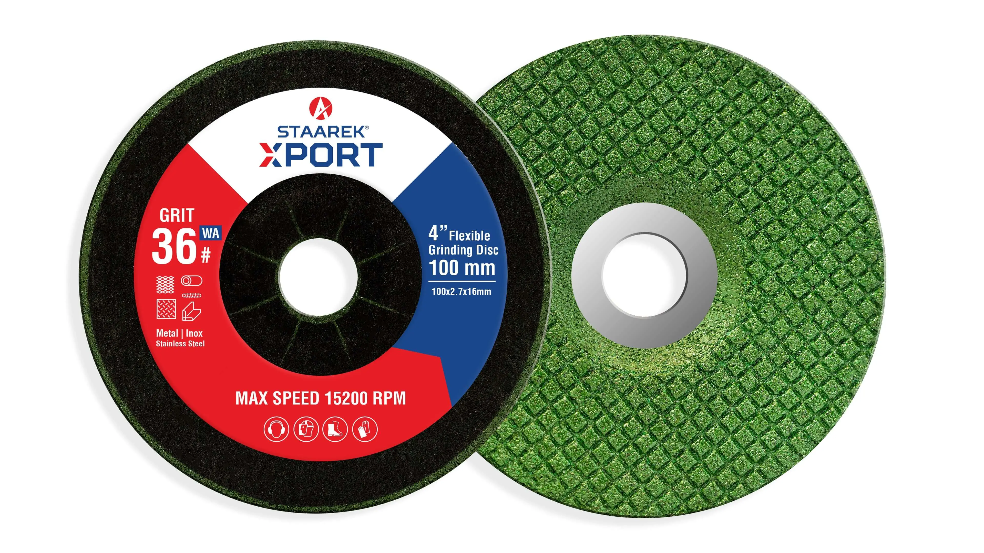 STAAREK 4" FLEX GRINDING #36