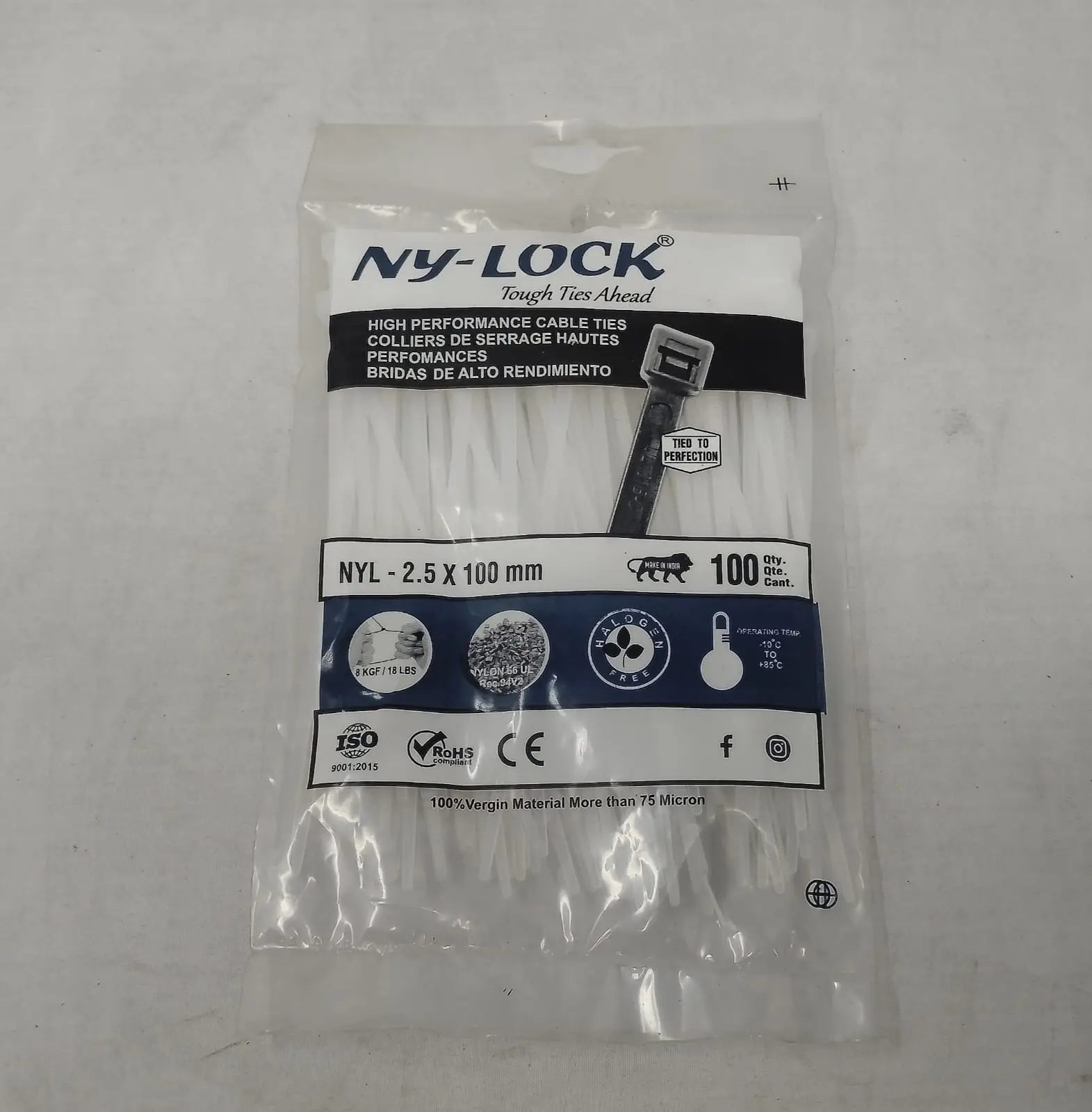 NYLON CABLE TIE 2.5X100