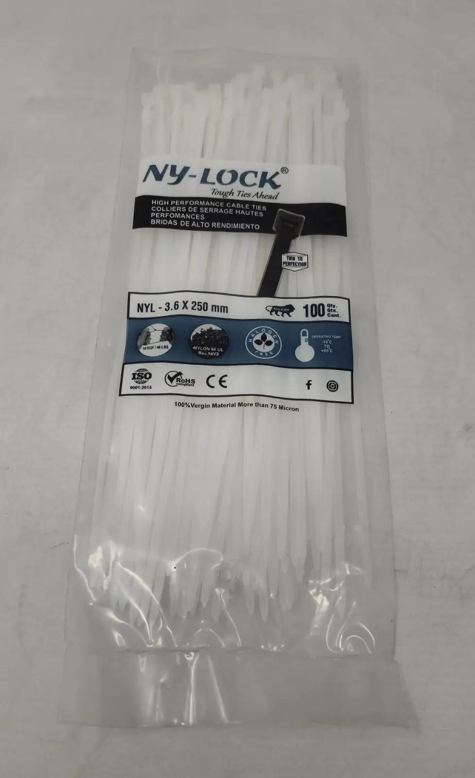NYLON CABLE TIE 3.6X250